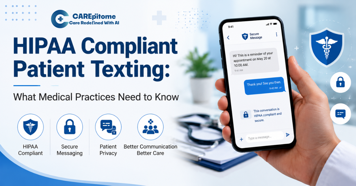 HIPAA Compliant Patient Texting - CAREpitome